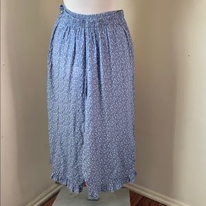 DAISY SHOPPE RUFFLE ANKLE PANTS OS